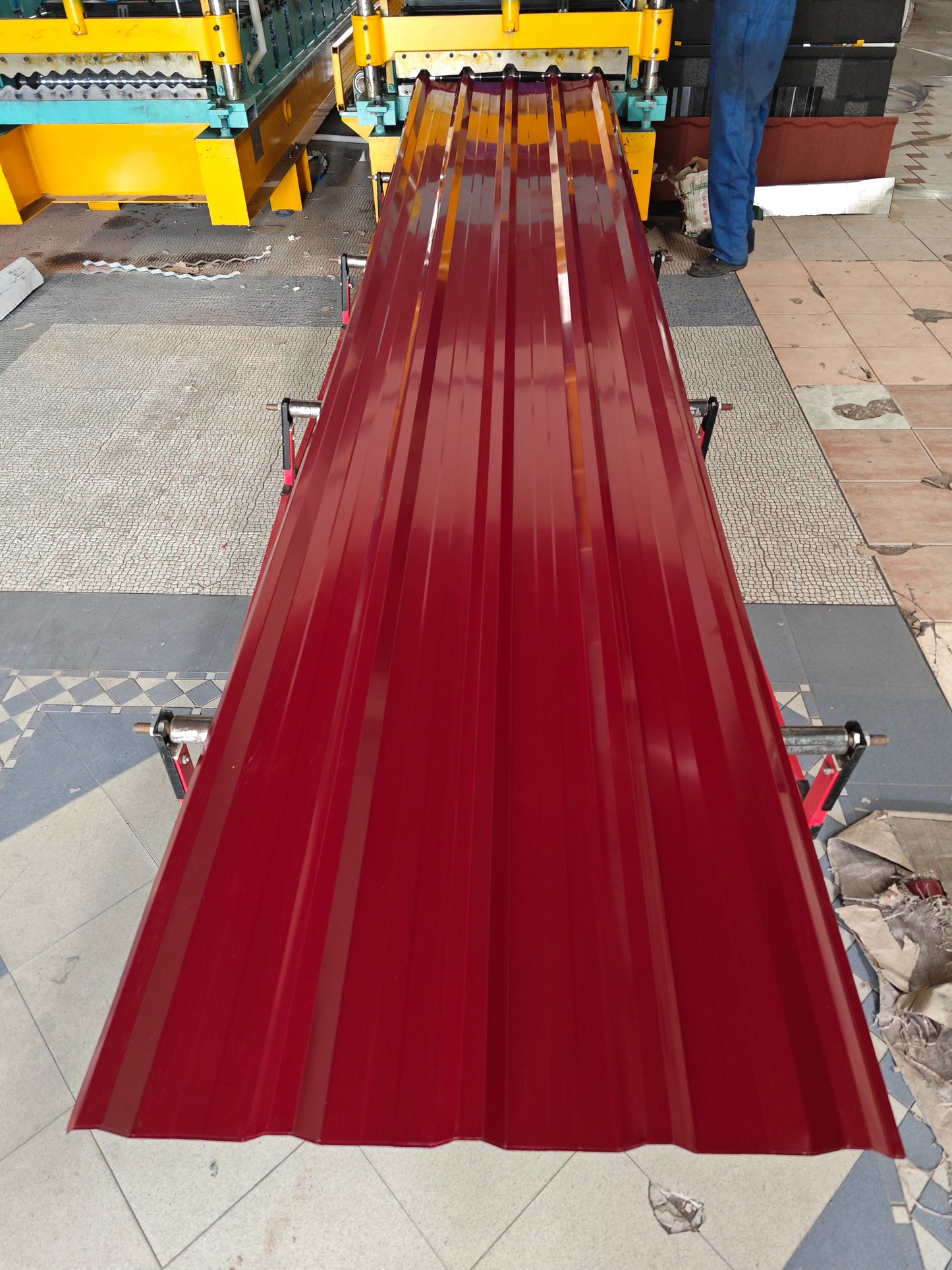 Box profile mabati color coated iron sheet Gauge 30 Gauge 28 glossy
