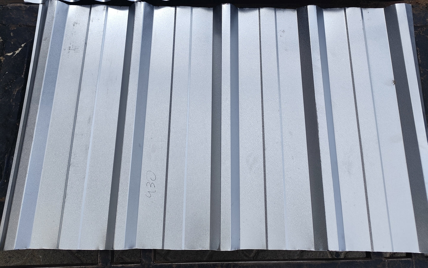 Gauge 30 Box profile Aluzinc Iron Sheet Non-coloured